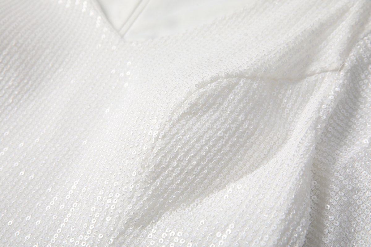 Plus Size White Short Sleeve Maxi Dress