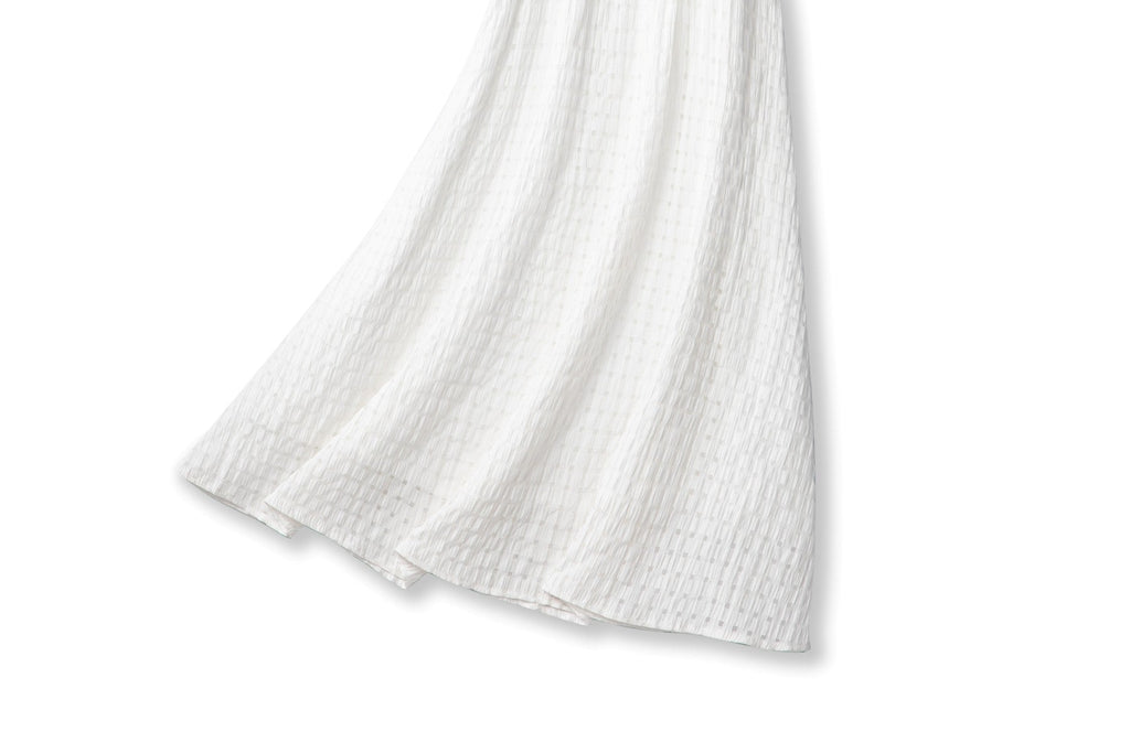Carla Plus Size White V Neck Dress