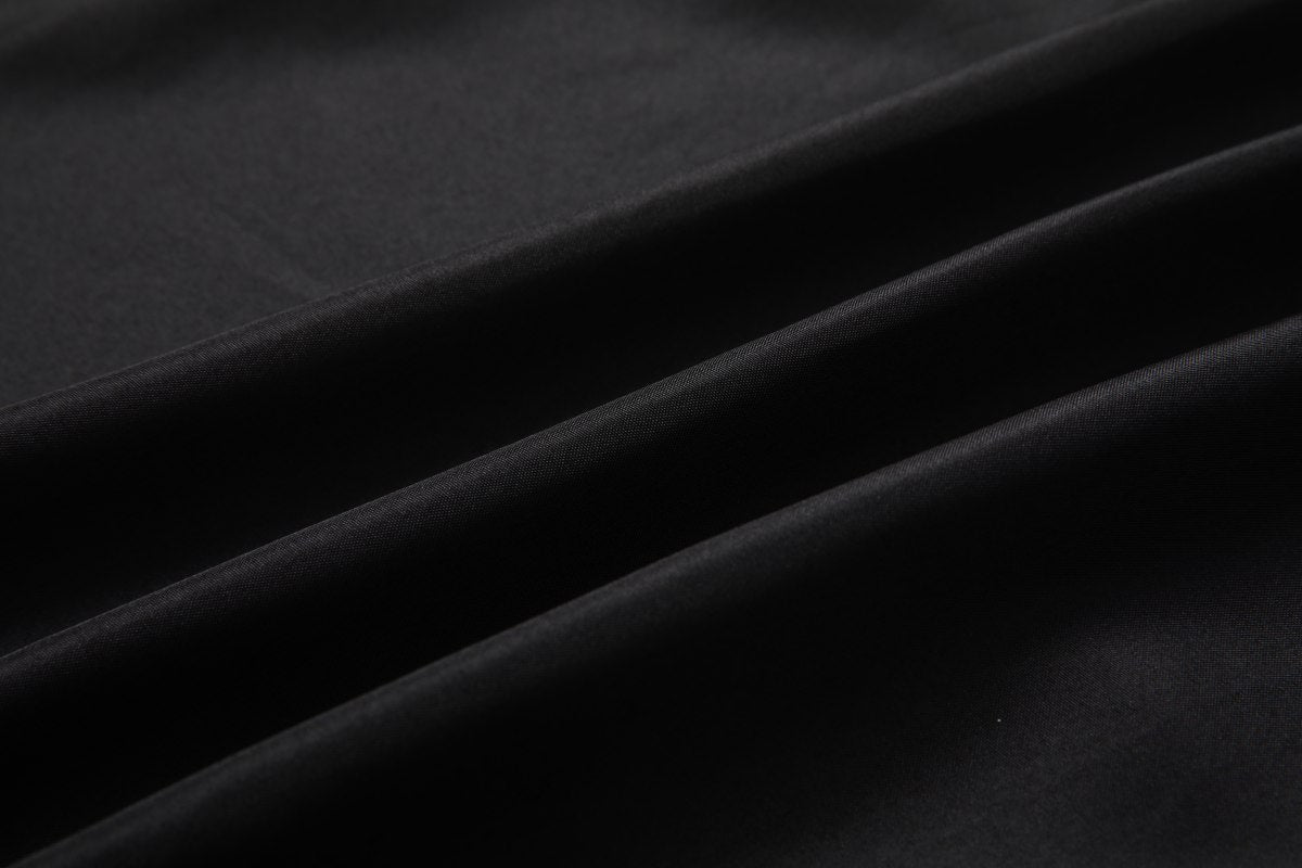 Plus Size Wrap Black Long Sleeve Maxi Dress