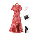Karina Plus Size Red Boho Wrap Maxi Dress