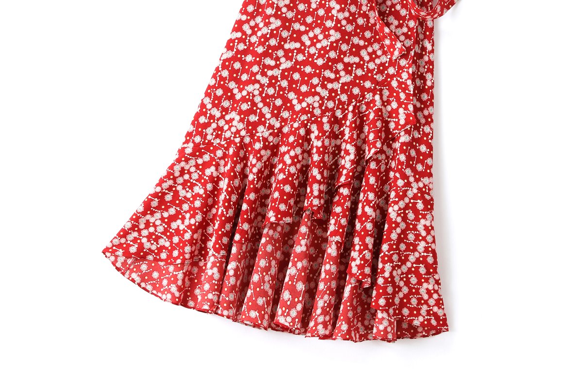 Karina Plus Size Red Boho Wrap Maxi Dress