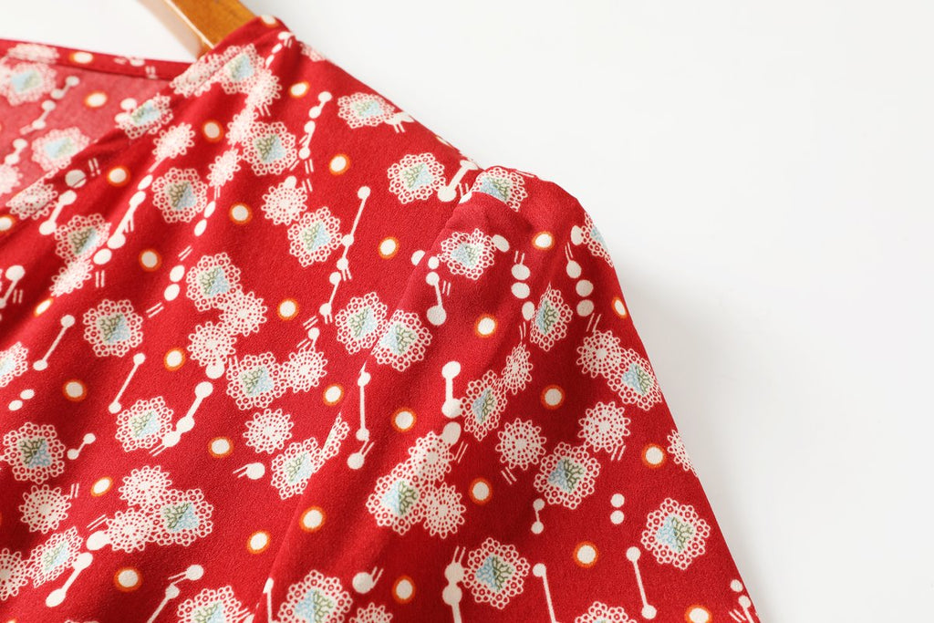 Karina Plus Size Red Boho Wrap Maxi Dress