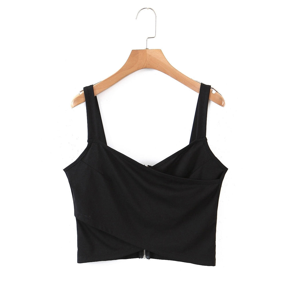 Plus Size Wrap Crop Top