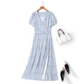 Plus Size Wrap Maxi Dress