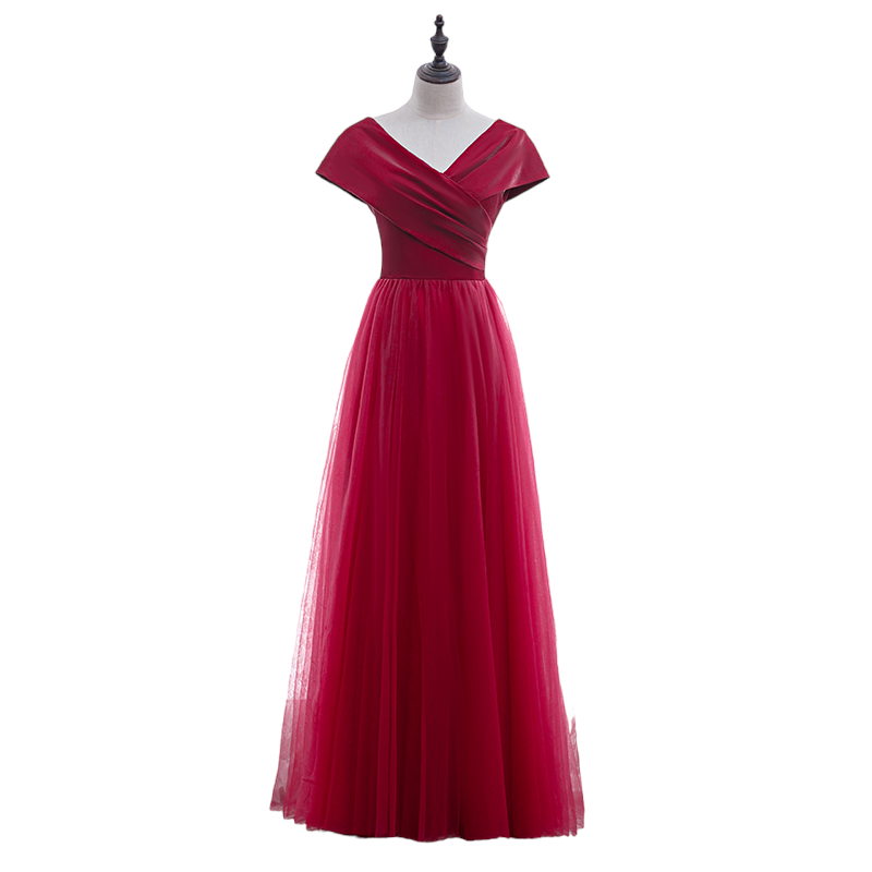 Plus Size Wrap Evening Dress