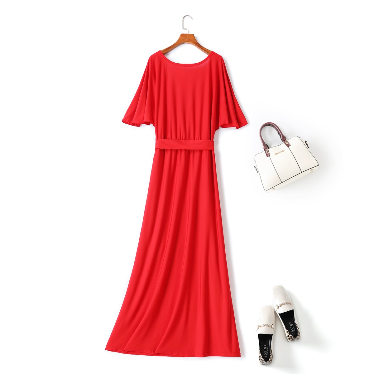 Irvette Plus Size Wrap Maxi Dress