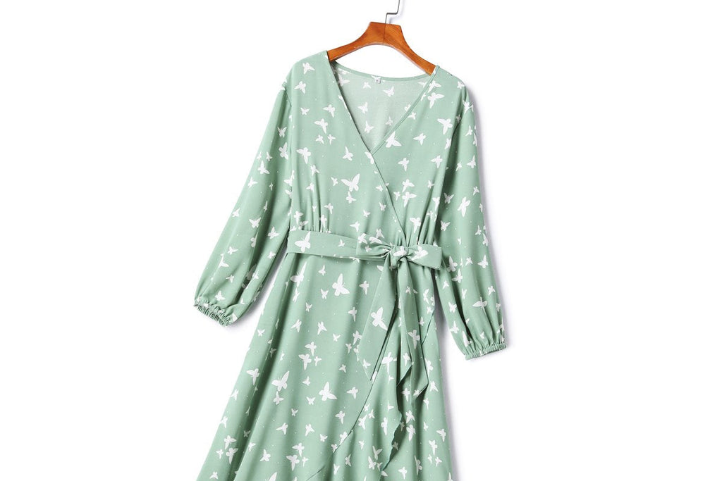 Callee Plus Size Wrap Midi Maxi Dress