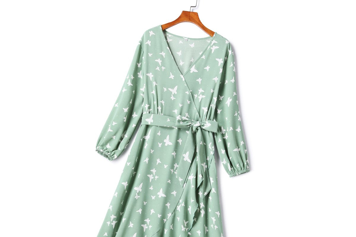 Callee Plus Size Wrap Midi Maxi Dress
