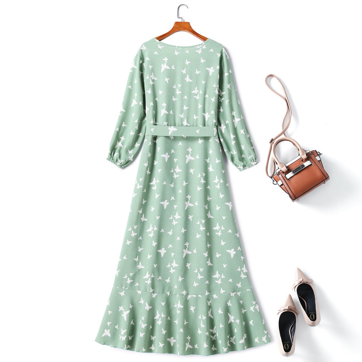 Callee Plus Size Wrap Midi Maxi Dress
