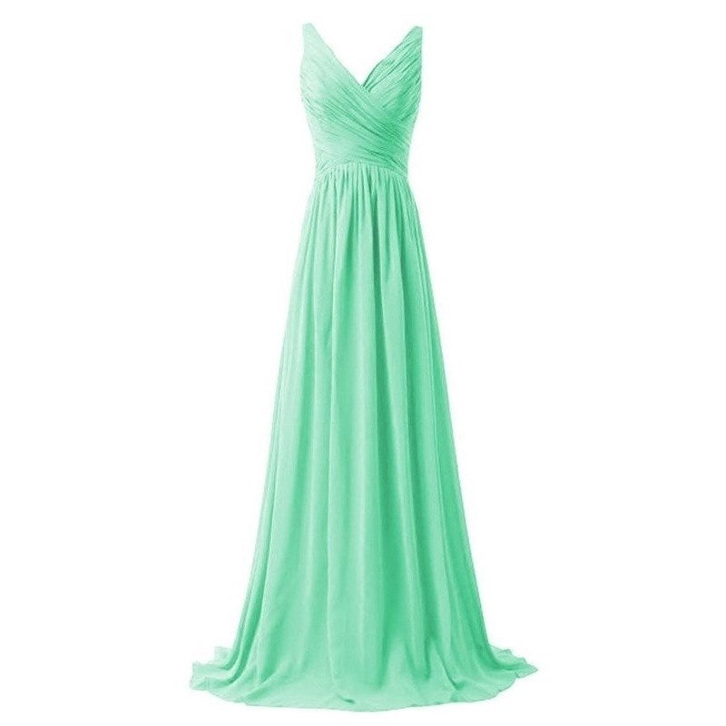 Plus Size Wrap V Neck Gown