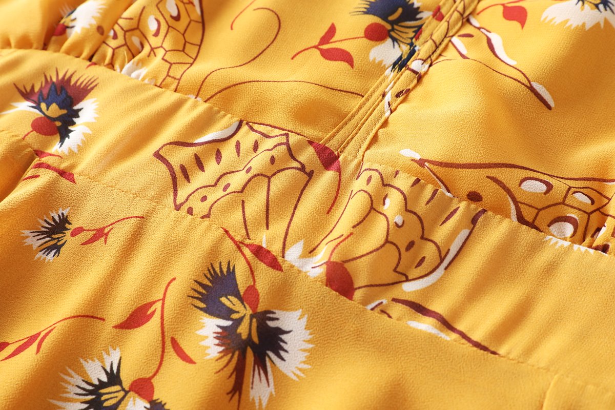 Evie Plus Size Yellow Midi Dress