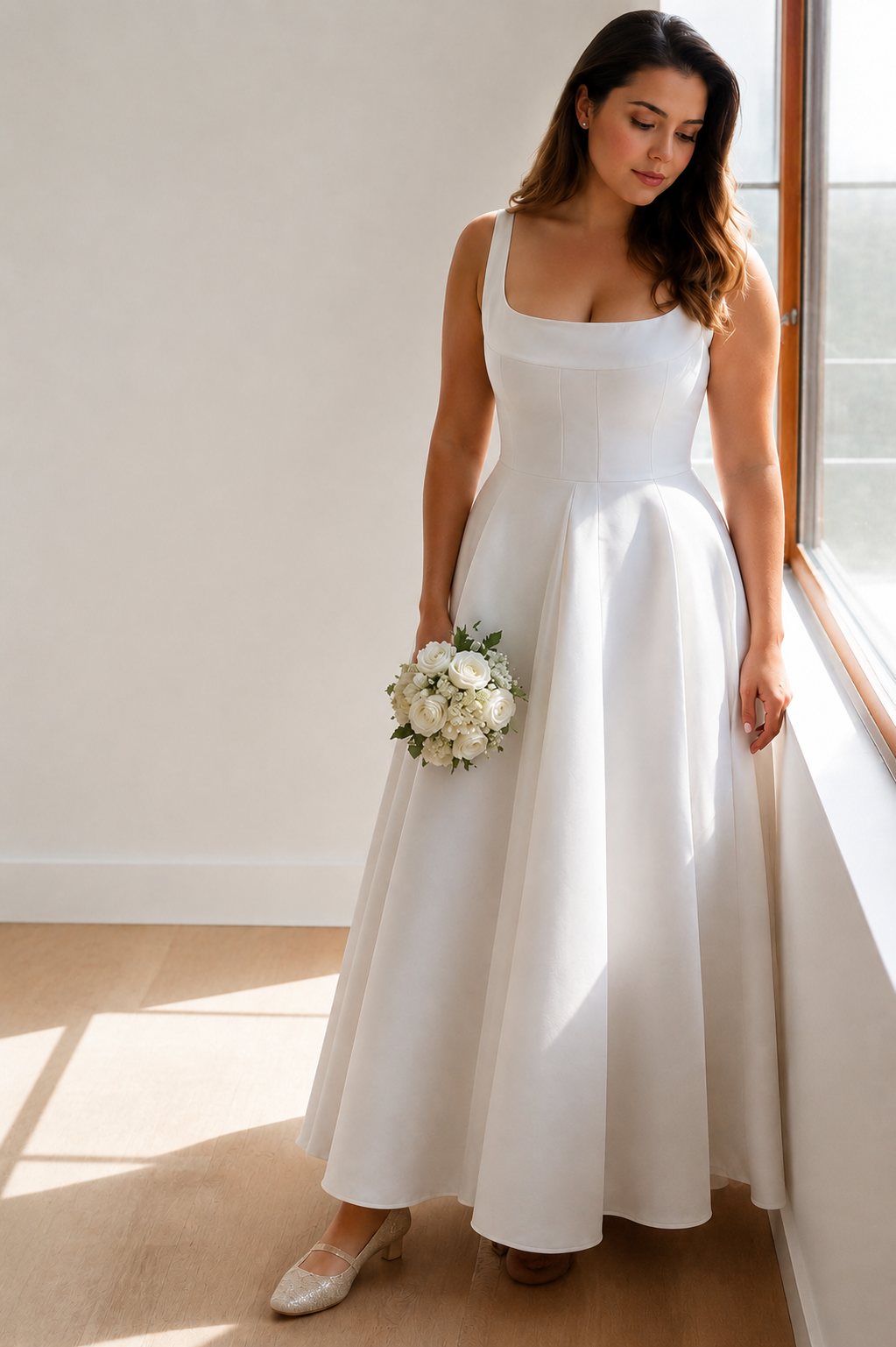 Romilly Plus Size Square Neck Midi & Maxi Dress