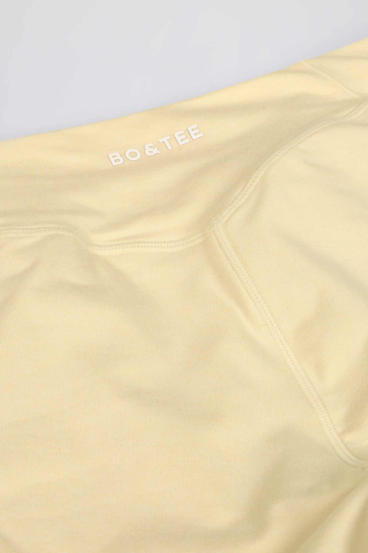 Ruched Mini Shorts in Lemon Marl