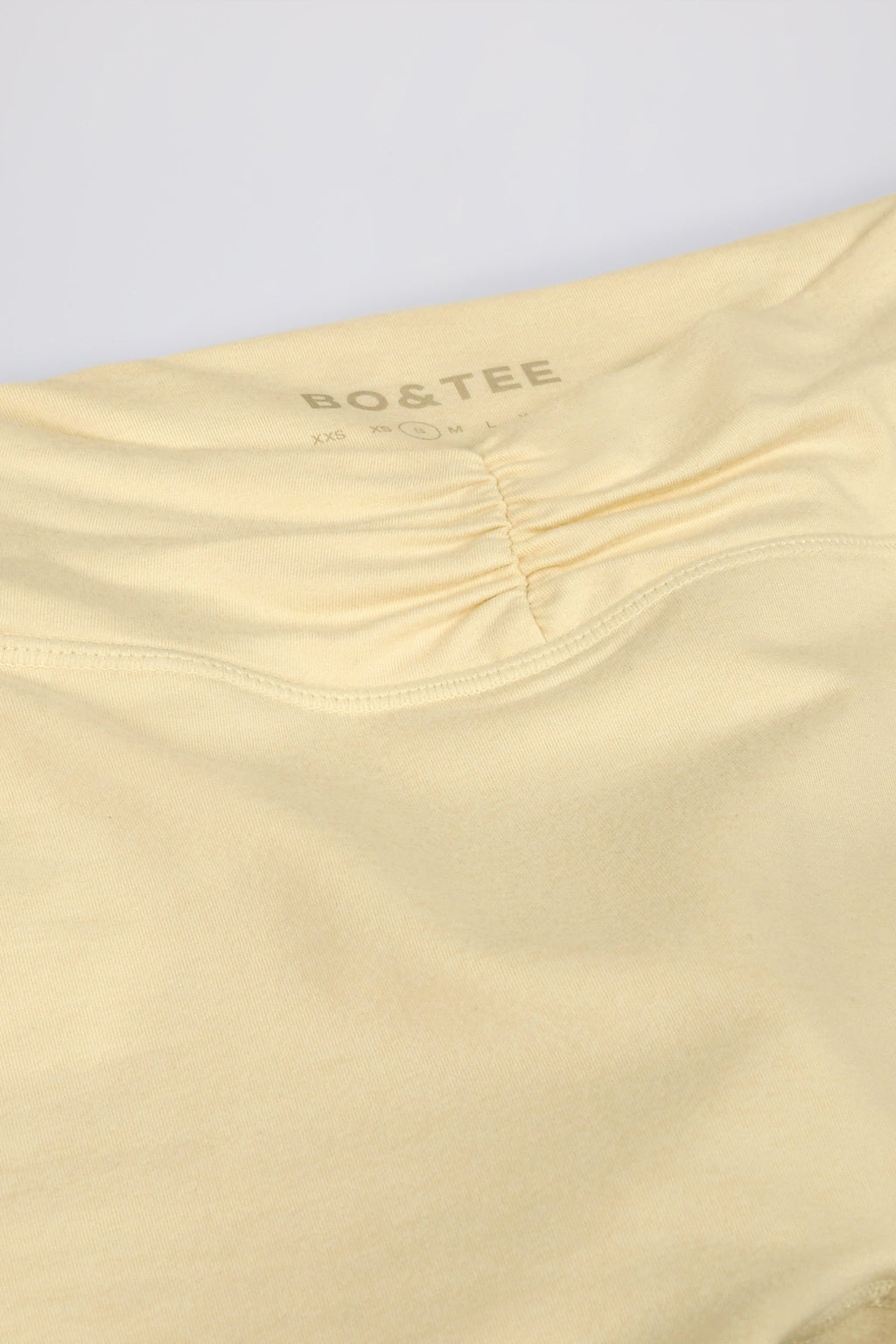 Ruched Mini Shorts in Lemon Marl